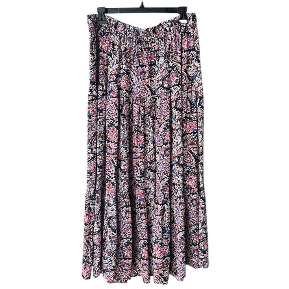 Catherine Malandrino Paisley Maxi Skirt Size L